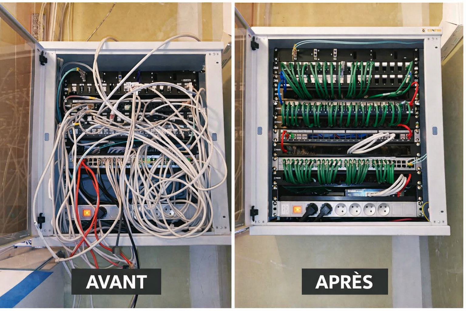 Câblage réseau entreprise